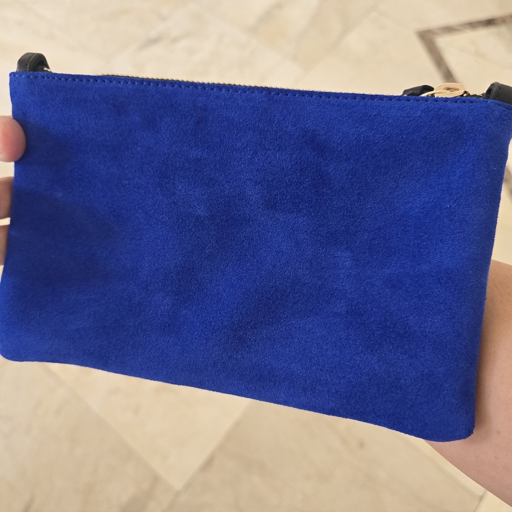 Clare V. Suede Wallet Clutch with Tabs